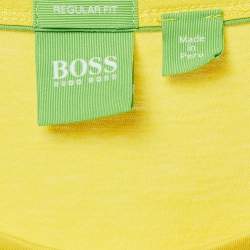 Pre Owned Hugo Boss Yellow Jersey Short Sleeve T-Shirt XL