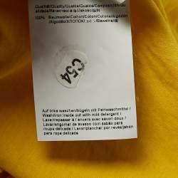 Pre Owned Hugo Boss Yellow Jersey Short Sleeve T-Shirt XL