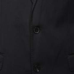 Boss By Hugo Boss Navy Blue Virgin Wool Suit L