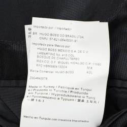 Boss By Hugo Boss Navy Blue Virgin Wool Suit L