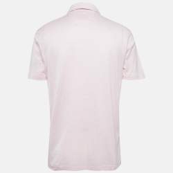 مملوكة مسبقًا Boss By Hugo Boss Pink Pique Cotton Pryde Polo T-Shirt XL