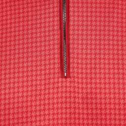 Pre Owned Boss By Hugo Boss Red Houndstooth Jersey Slim Fit Polo T-Shirt XL