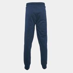 Pre Owned Boss By Hugo Boss Navy Blue Cotton Knit Lamont Jogger Pants XXXL