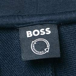 Pre Owned Boss By Hugo Boss Navy Blue Cotton Knit Lamont Jogger Pants XXXL