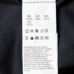 Pre Owned Boss By Hugo Boss Black Cotton Knit Track Pants and Jacket Set XXL