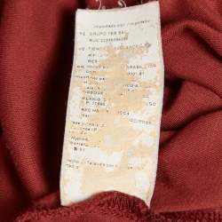 مملوكة مسبقًا Boss by Hugo Boss Red Jersey Long Sleeve Polo T-Shirt L