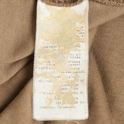 مملوكة مسبقًا قميص بولو هوجو بوس بنى جيرسي بأكمام طويلة مقاس كبير - لارج