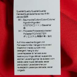 Pre Owned Boss By Hugo Boss Multicolor Logo Embroidery Cotton Blend T-Shirt L