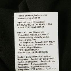 Pre Owned Boss By Hugo Boss Black Logo Print Cotton Crew Neck T-Shirt L