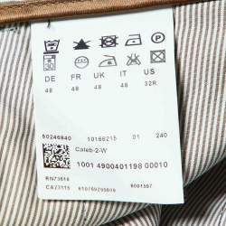 Pre Owned Boss By Hugo Boss Black Paid Cotton Slim Fit Pants M