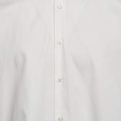 Boss By Hugo Boss Off-White Cotton Button Front Regular Fit Shirt S