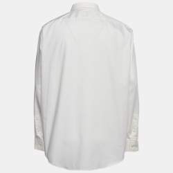 Boss By Hugo Boss Off-White Cotton Button Front Regular Fit Shirt S