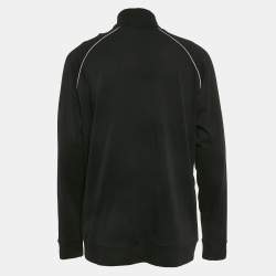 Boss Homewear Black Cotton Jersey Zip-Up Jacket XXL