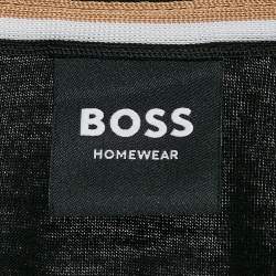 Boss Homewear Black Cotton Jersey Zip-Up Jacket XXL