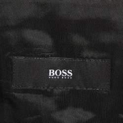 Pre Owned Boss By Hugo Boss Grey Pin Striped Wool Paolini Blazer L