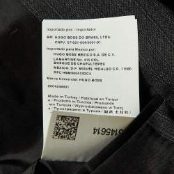 Pre Owned Boss By Hugo Boss Grey Pin Striped Wool Paolini Blazer L