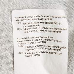 مملوكة مسبقًا تي شيرت بوس با�ي هوغو بوس رمادي بسحاب مقاس ضخم جداً جداً