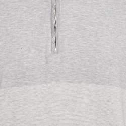 مملوكة مسبقًا تي شيرت بوس باي هوغو بوس رمادي بسحاب مقاس ضخم جداً جداً