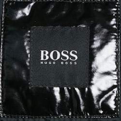 Boss By Hugo Boss Black Nylon Detachable Hood Quilted Down Jacket XXXL