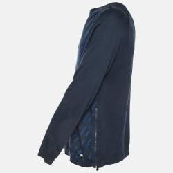 Boss by Hugo Boss Midnight Blue Cotton Ramo Crew Neck Jumper L