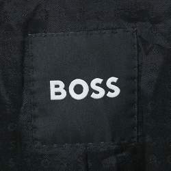 Pre Owned Boss By Hugo Boss Black Wool Single Breasted Blazer XXL