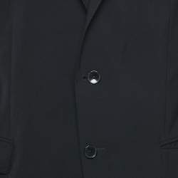 Pre Owned Boss By Hugo Boss Black Wool Single Breasted Blazer XXL