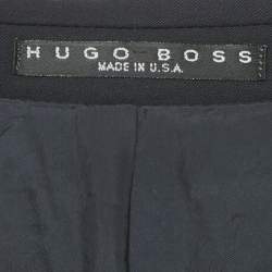 Hugo Boss Vintage Blue Wool Single Breasted Blazer S