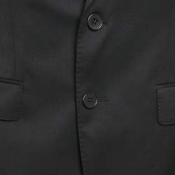 Boss By Hugo Boss Black Gabardine Single Breasted Blazer S