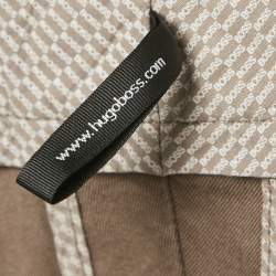 Boss By Hugo Boss Brown Gabardine Regular Fit Trousers L