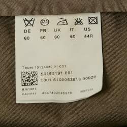 Boss By Hugo Boss Grey Cotton-Silk Tours Trousers 5XL