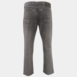 Boss By Hugo Boss Grey Cotton Blend Regular Fit Pants L