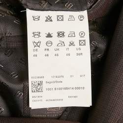 Pre Owned Boss By Hugo Boss Brown Wool Segal3 Pants Suit S