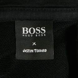 Boss By Hugo Boss x Justin Teodoro Black Start Print Cotton Hoodie L