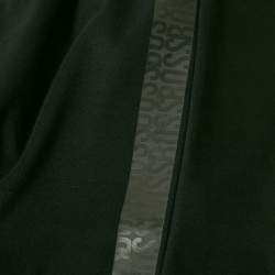 مملوكة مسبقًا Boss By Hugo Boss Black Logo Print Jersey Polo T-Shirt M