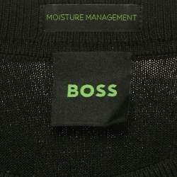 Boss By Hugo Boss Black Nylon Knit Crewneck Sweatshirt XL