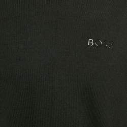 Boss By Hugo Boss Black Nylon Knit Crewneck Sweatshirt XL