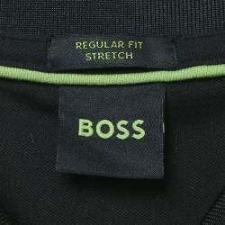 Boss By Hugo Boss Black Cotton Paddy Mirror Polo T-Shirt XL