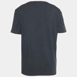 Boss By Hugo Boss Navy Blue Logo Print Round Neck Tee 4 T-Shirt XL