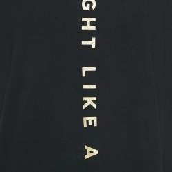 Pre Owned Boss By Hugo Boss Black Printed Crew Neck Talboa AJ T-Shirt XL