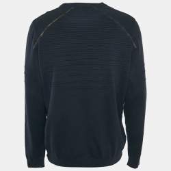 Boss By Hugo Boss Navy Blue Cotton Long Sleeve Rowler Jumper XL