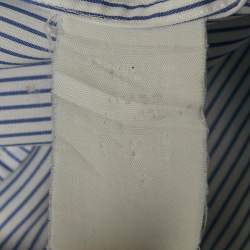 Boss By Hugo Boss Blue Striped Cotton Slim Fit Shirt M