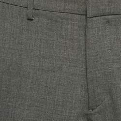 Boss By Hugo Boss Grey Crepe Formal Trousers L