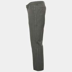 Boss By Hugo Boss Grey Crepe Formal Trousers L