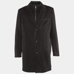 Boss By Hugo Boss Black Wool & Cashmere T-Lennard4 Jacket & Coat Set XXL
