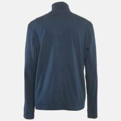 Boss By Hugo Boss Navy Blue Cotton Zip Front Track Jacket XL