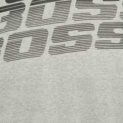 Boss By Hugo Boss Grey Printed Jersey Crewneck T-Shirt L