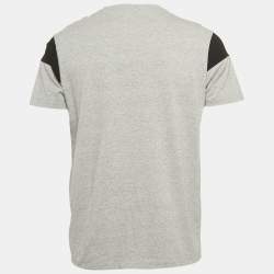 Boss By Hugo Boss Grey Printed Jersey Crewneck T-Shirt L