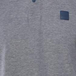 Boss By Hugo Boss Blue Pima Cotton Jersey Polo T-Shirt L