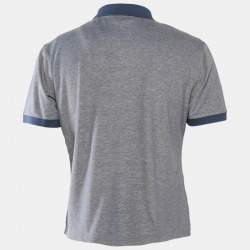 Boss By Hugo Boss Blue Pima Cotton Jersey Polo T-Shirt L