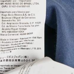 Boss By Hugo Boss Blue Cotton Knit Polo T-Shirt M